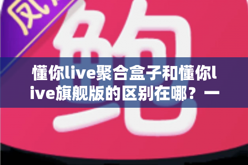 懂你live聚合盒子和懂你live旗舰版的区别在哪？一文看懂两大版本的功能差异与选购指南