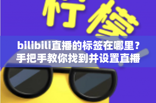 bilibili直播的标签在哪里？手把手教你找到并设置直播标签的完整指南