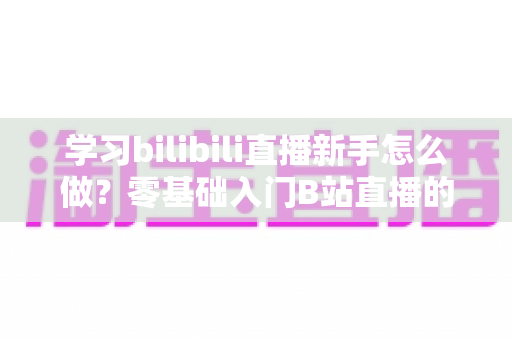 学习bilibili直播新手怎么做?零基础入门B站直播的完整指南与实战技巧 学习bilibili直播新手怎么做?零基础入门B站直播的完整指南与实战技巧