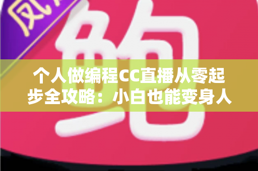 个人做编程CC直播从零起步全攻略：小白也能变身人气技术主播的实战指南