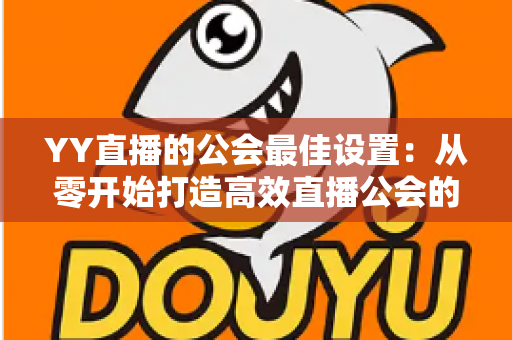 YY直播的公会最佳设置：从零开始打造高效直播公会的完整配置指南