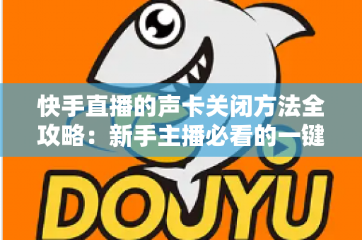 快手直播的声卡关闭方法全攻略：新手主播必看的一键静音操作指南