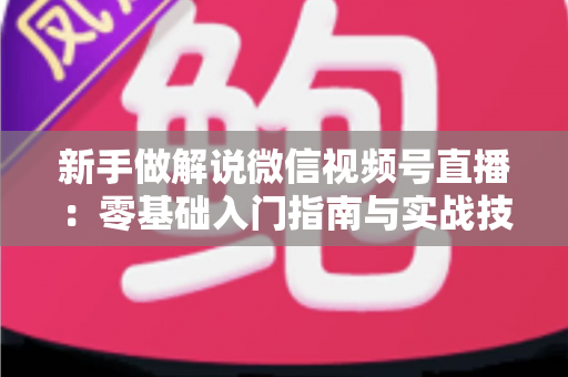新手做解说微信视频号直播：零基础入门指南与实战技巧全解析