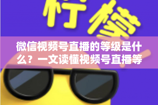 微信视频号直播的等级是什么?一文读懂视频号直播等级体系、权益与快速提升攻略 微信视频号直播的等级是什么?一文读懂视频号直播等级体系、权益与快速提升攻略