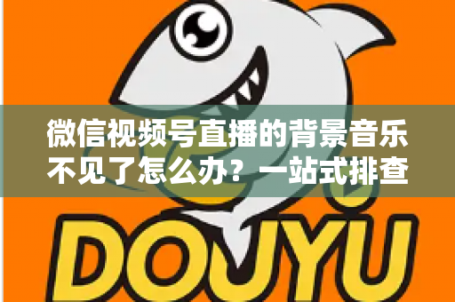微信视频号直播的背景音乐不见了怎么办？一站式排查与解决方案全指南