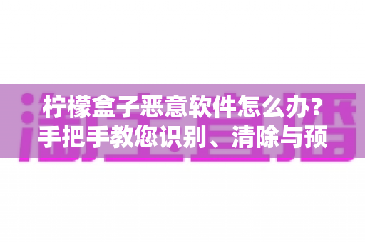 柠檬盒子恶意软件怎么办?手把手教您识别、清除与预防,全面守护设备与隐私安全 柠檬盒子恶意软件怎么办?手把手教您识别、清除与预防,全面守护设备与隐私安全