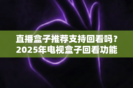 直播盒子推荐支持回看吗？2025年电视盒子回看功能深度解析与选购全攻略